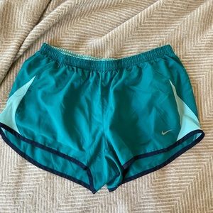 Blue Nike shorts